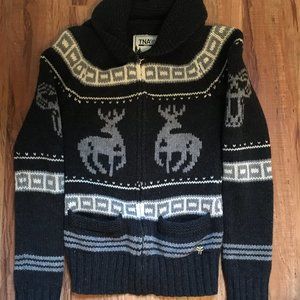 TNA Zip-Up Wool Sweater